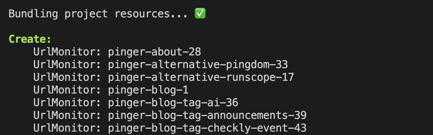 Feedback on the terminal